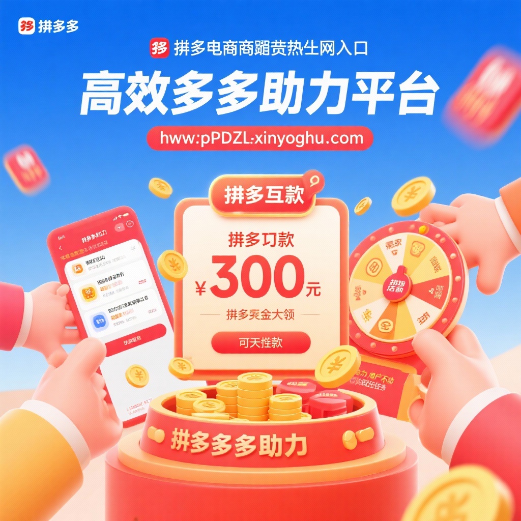 拼多多助力网站入口高效互助平台助你快速提现