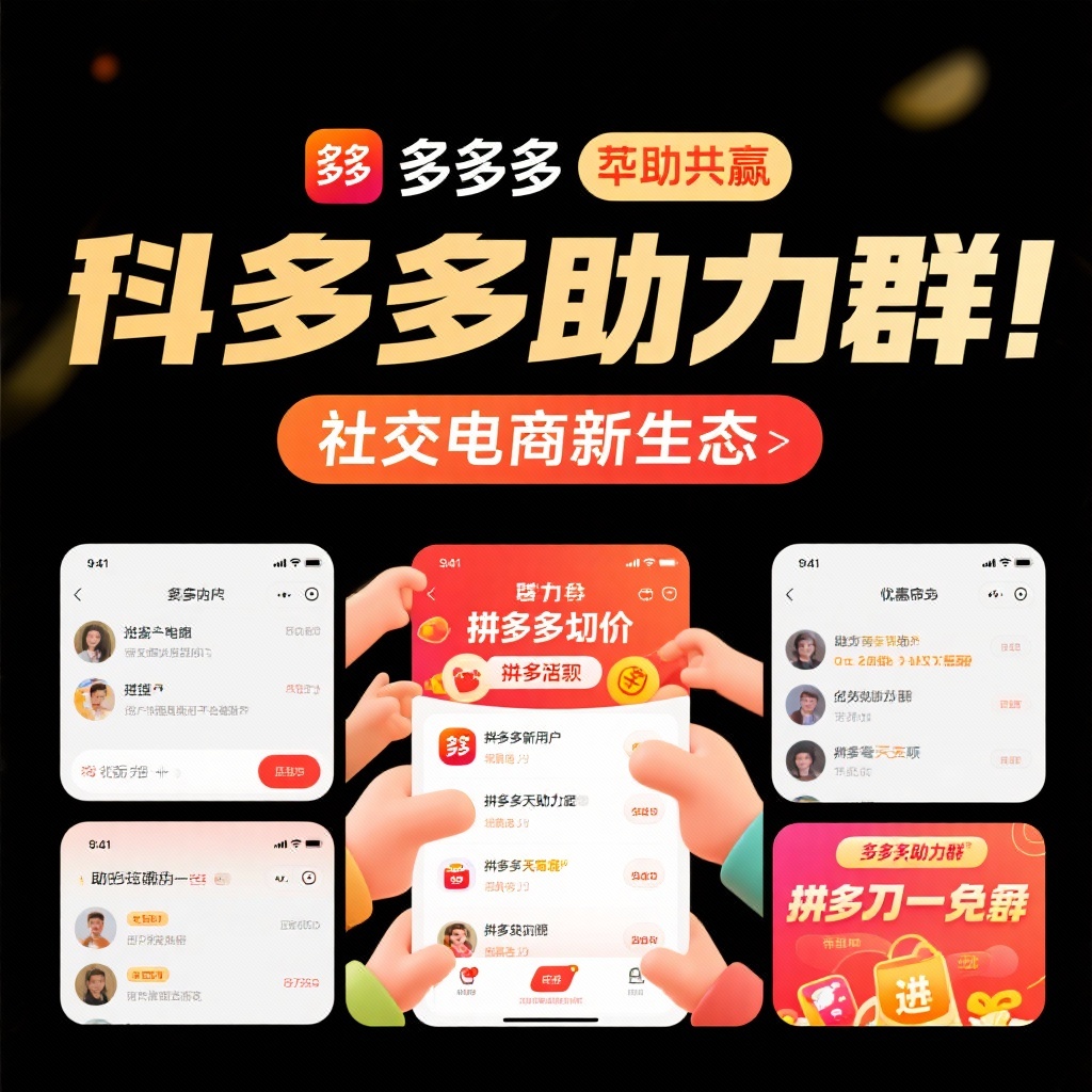 拼多多助力群互助共赢社交电商新生态解析