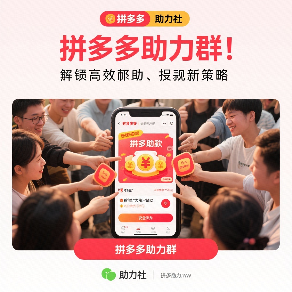 拼多多助力群高效互助策略与提现新技巧
