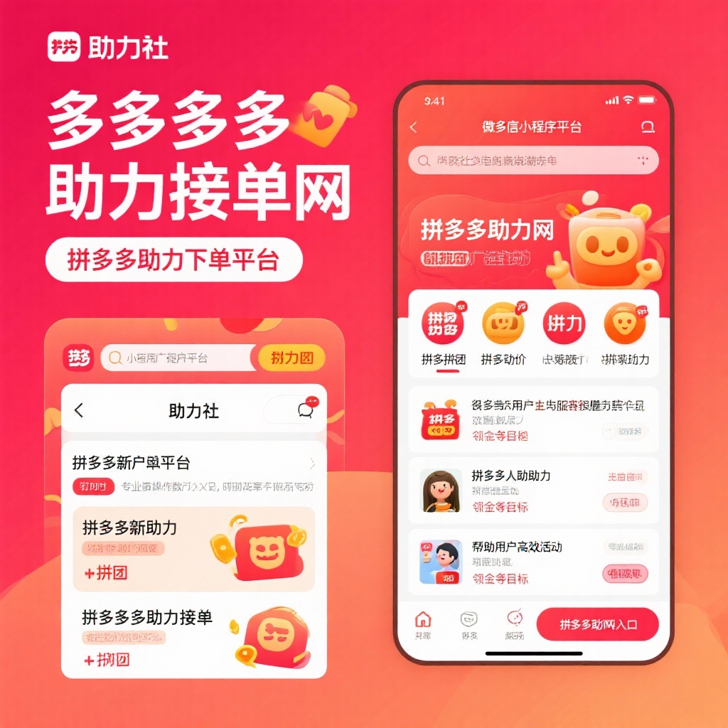 拼多多助力平台详解微信小程序助力社与拼多多助力网高效攻略