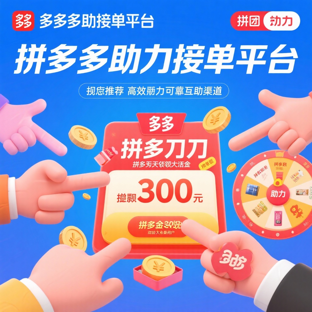 拼多多助力接单平台高效互助新体验