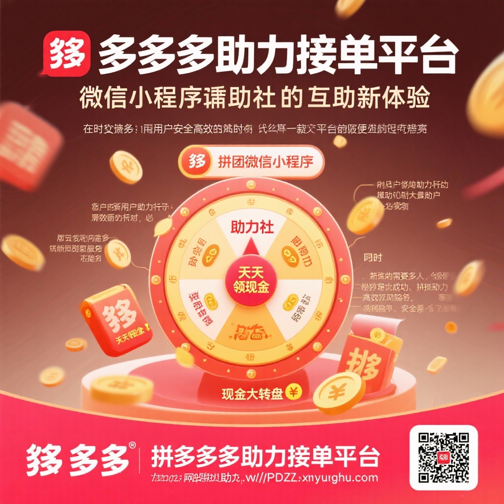拼多多助力接单平台微信小程序助力社互助新体验