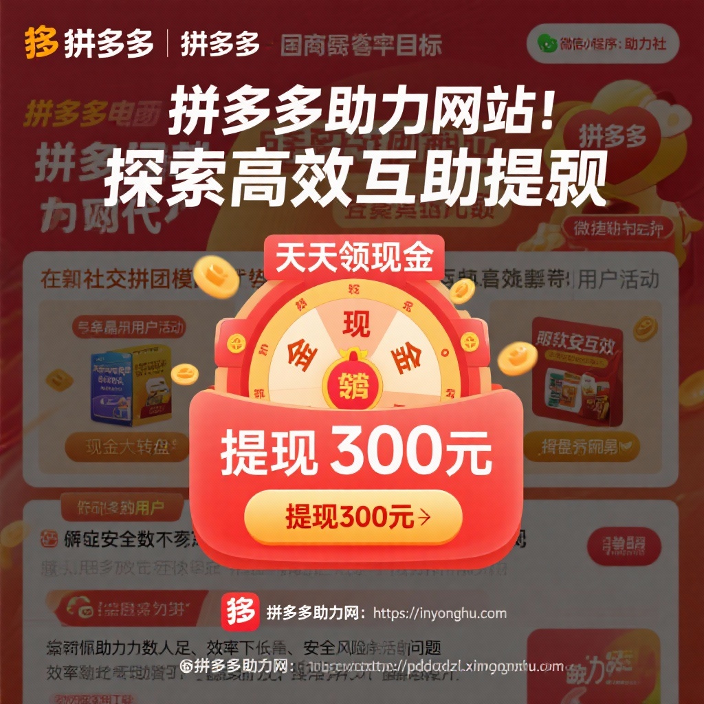 拼多多助力网站高效互助提现便捷之道解析