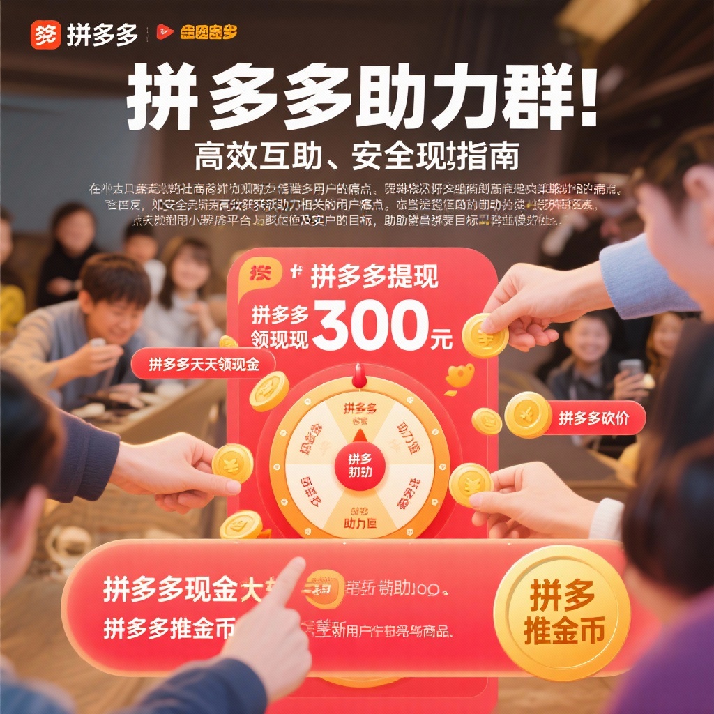 拼多多助力攻略高效互助安全提现指南