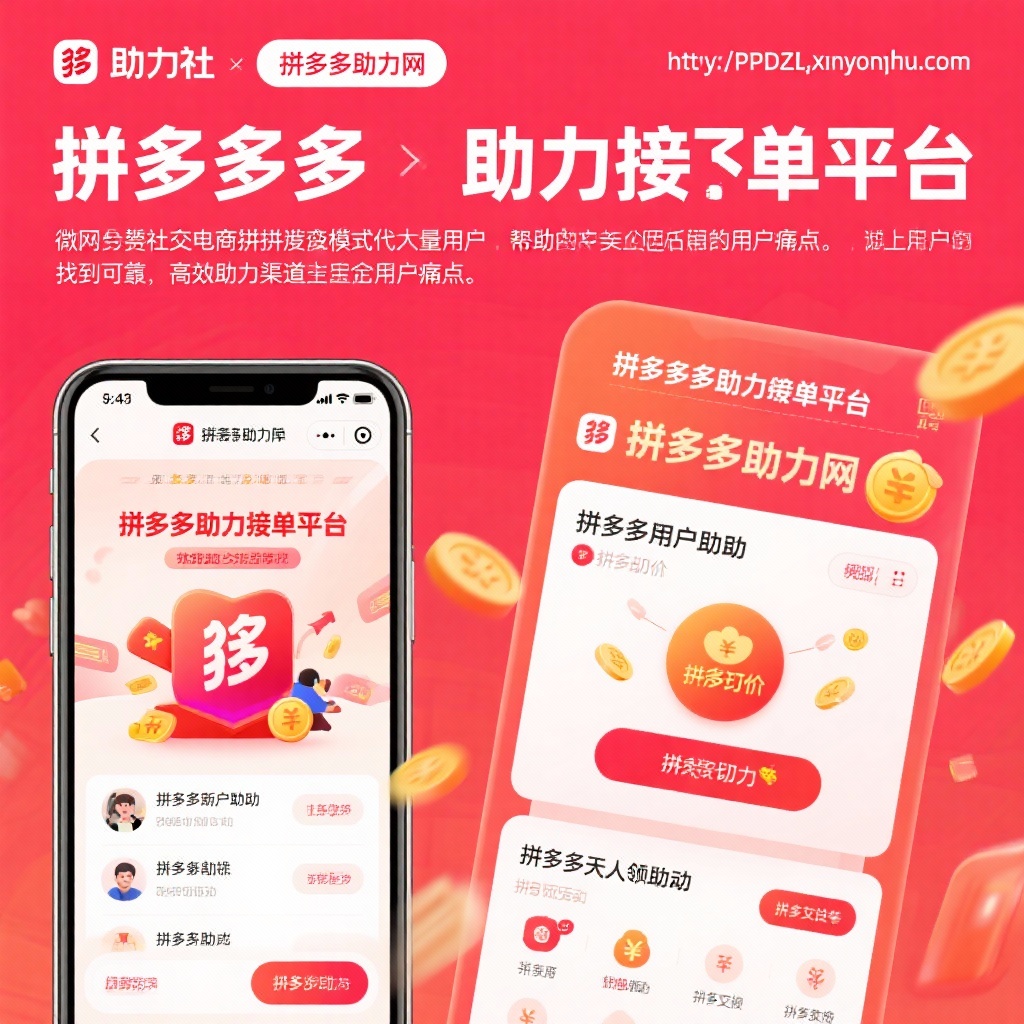 拼多多助力平台全解析微信小程序助力社与拼多多助力网详解