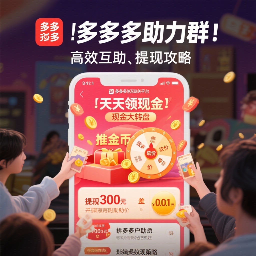 拼多多助力攻略高效互助提现技巧
