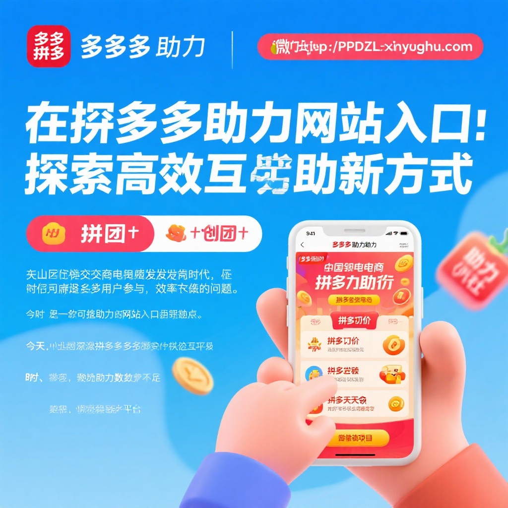 拼多多助力网站入口高效互助新方式探索