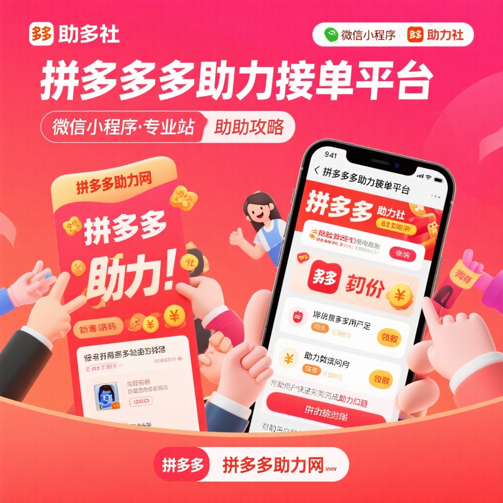 拼多多助力接单平台攻略微信小程序与专业网站高效助力