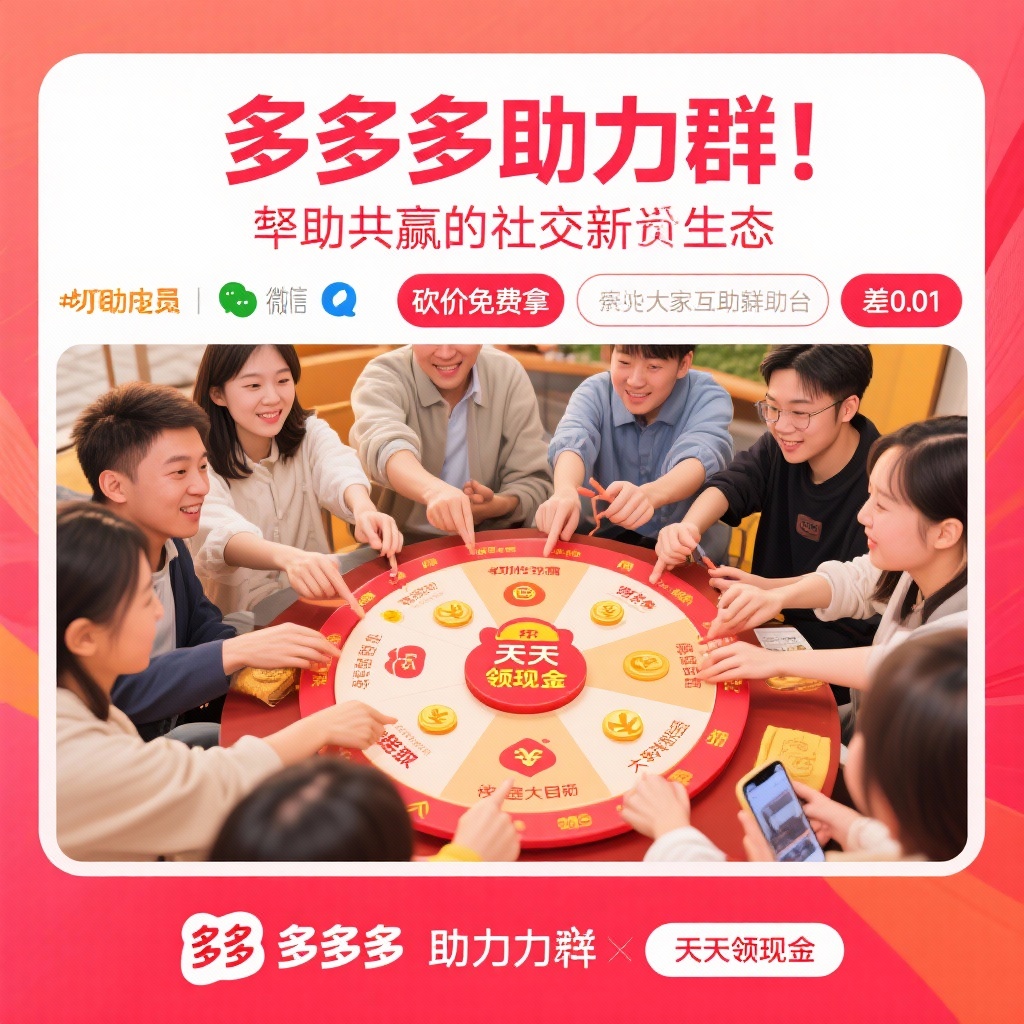 拼多多助力群互助共赢社交新生态