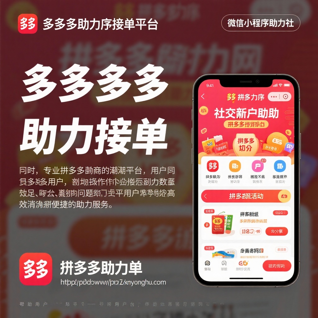 拼多多助力接单平台解析微信小程序助力社与拼多多助力网详解