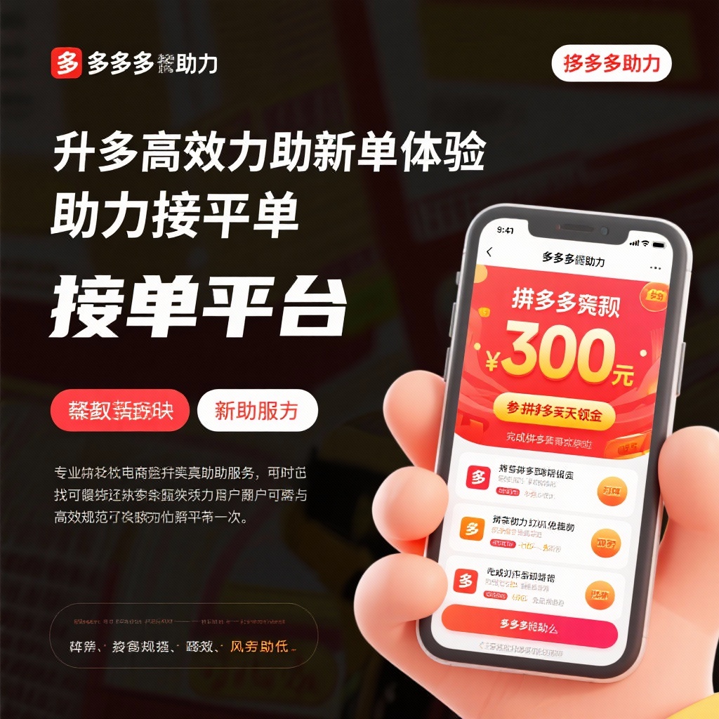 拼多多助力接单平台解锁高效互助新体验