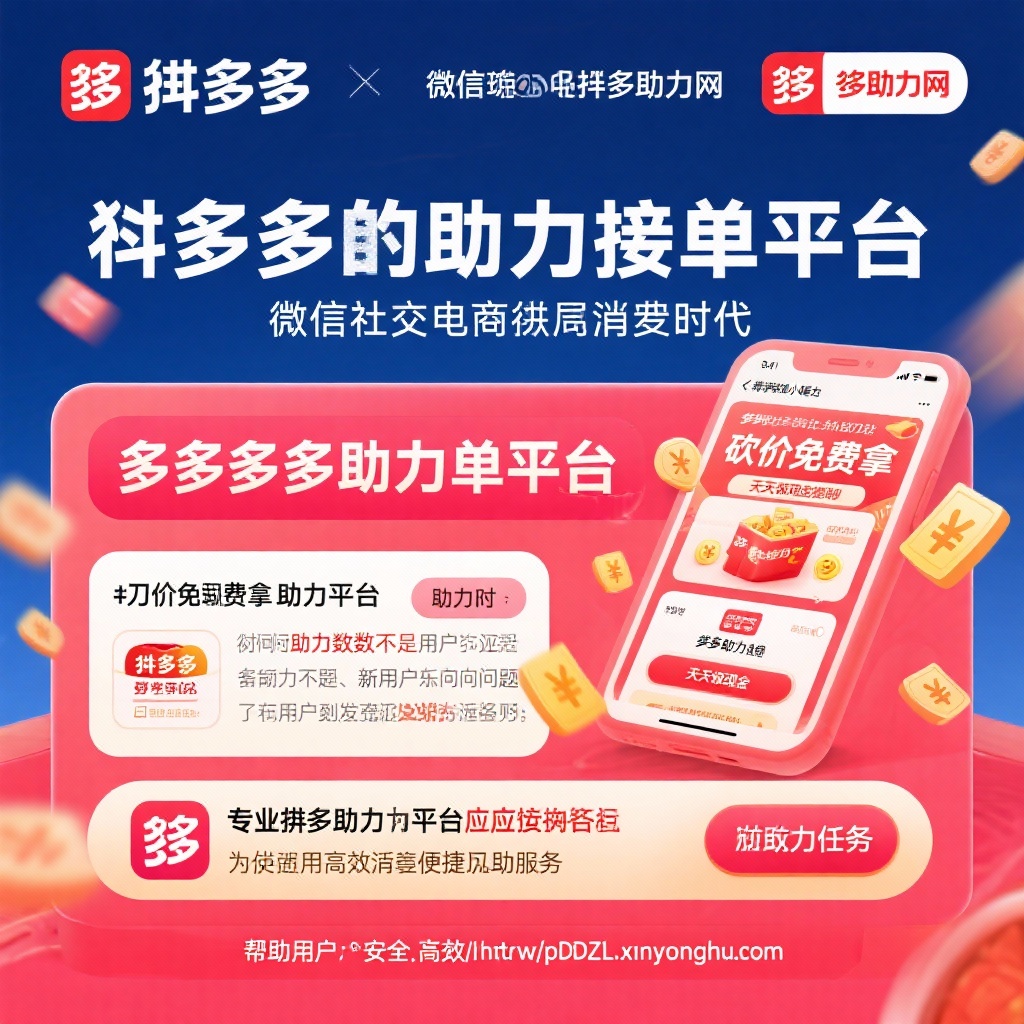 拼多多助力平台全解析微信小程序与网站高效互助指南