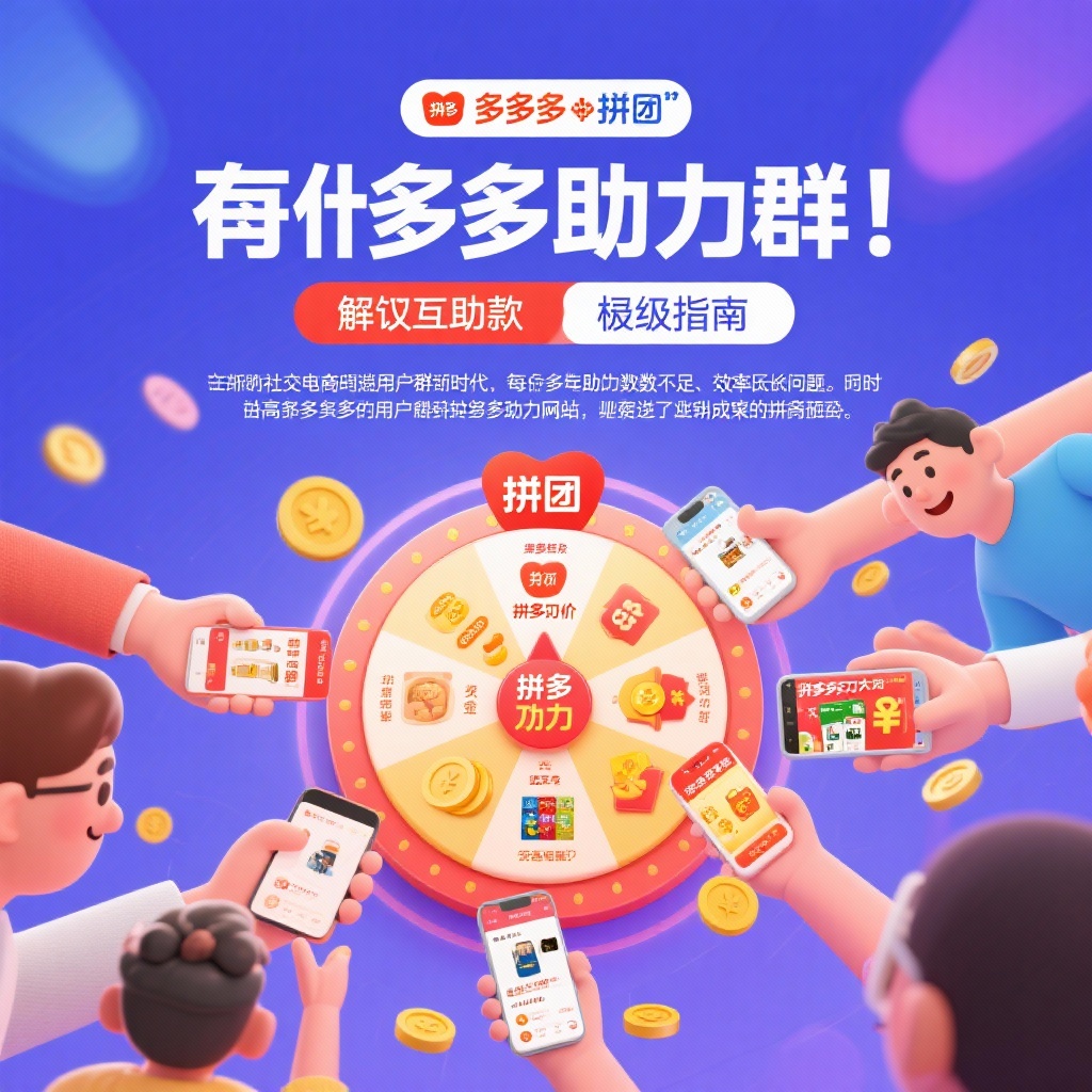 拼多多助力群互助提现终极指南解锁高效玩法