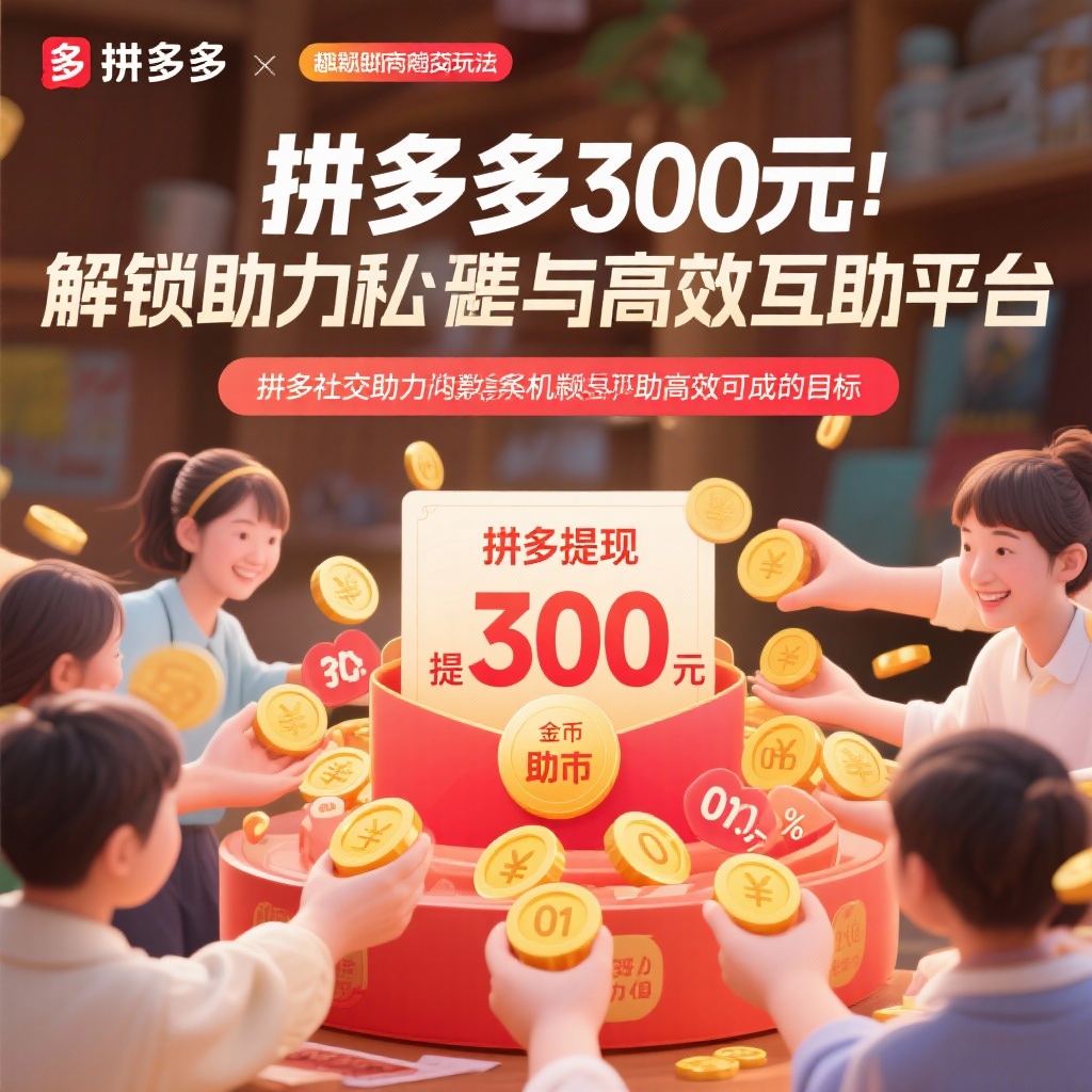 拼多多提现300元秘籍高效互助平台助力攻略